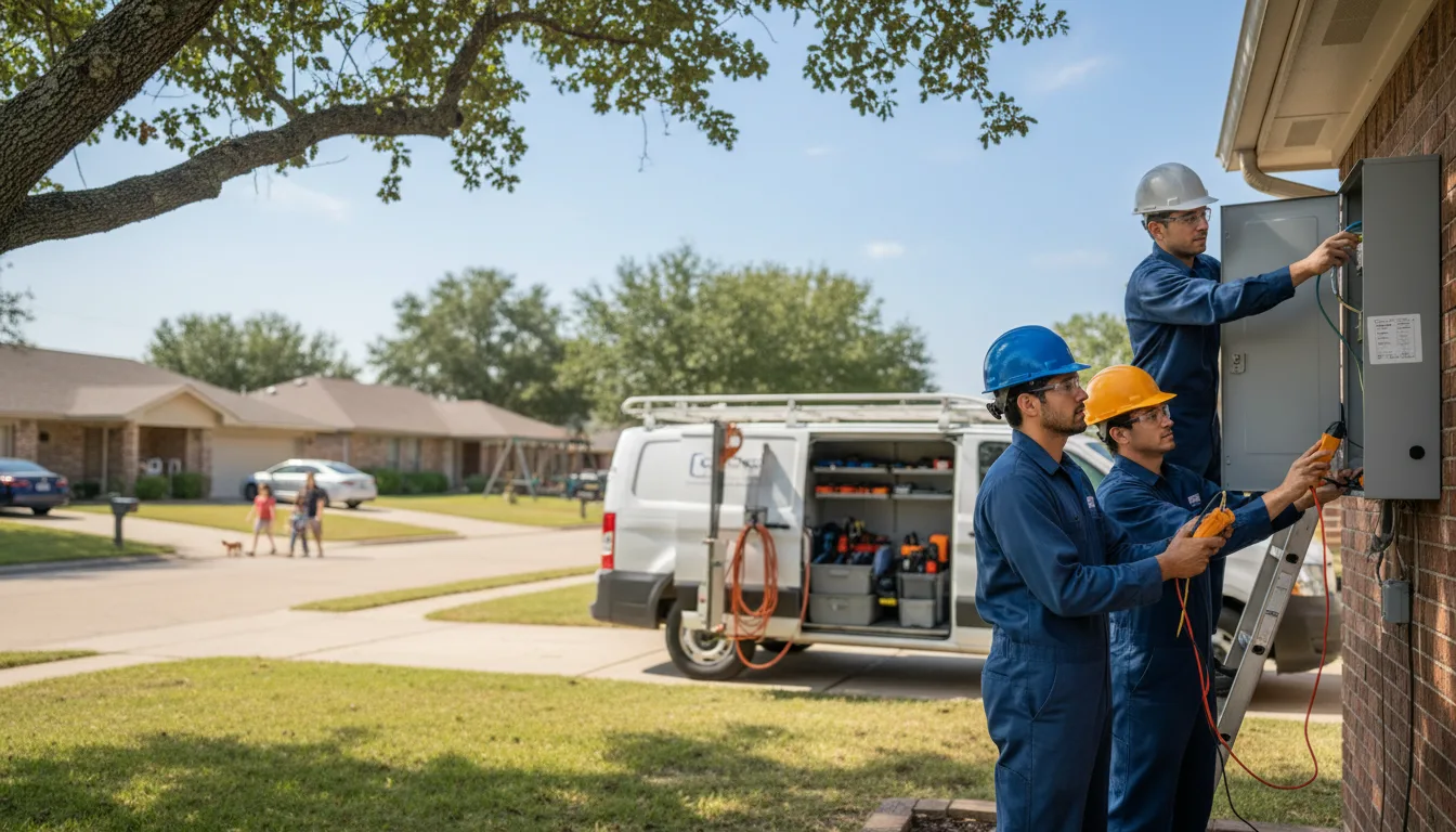 Certified electrician providing emergency electrical services in Deweese, NE